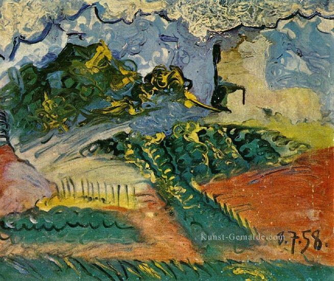 Paysage 1958 Kubismus Pablo Picasso Ölgemälde